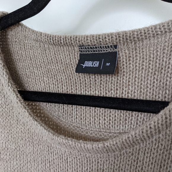 Oversized knit crewneck sweater - Picture 2 of 3